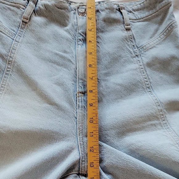 Free People Florence Flare Hi Waist Light Blue Women's Jeans Wide Leg Size 30 - Picture 8 of 14